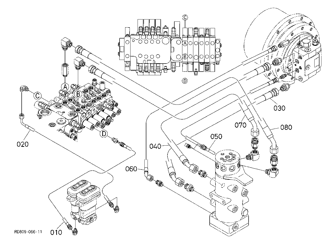 Oil Piping(Travel Rh)