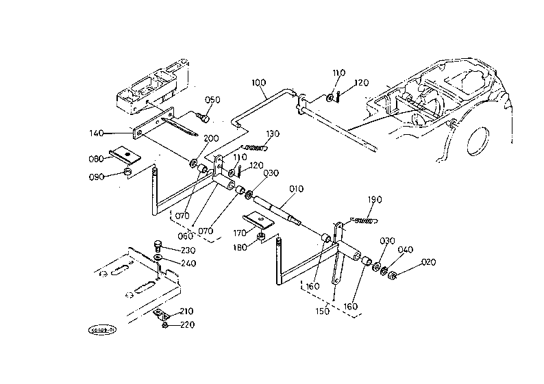Diff.Lock Pedal W/O Cab