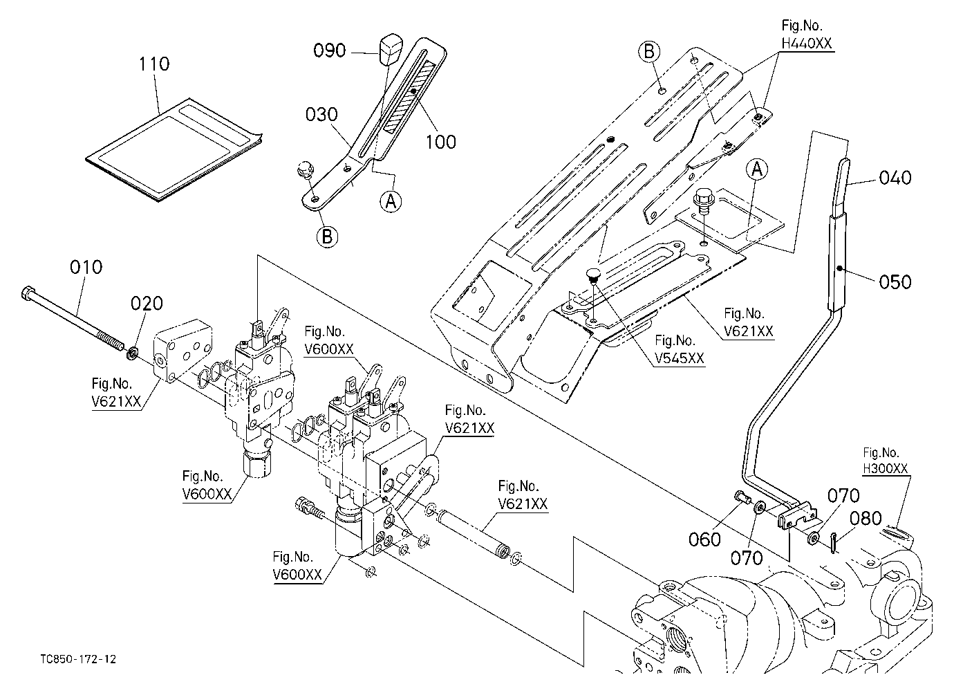 Auxiliary Control Valve Kit (Lever) (3Rd) (W/G No.