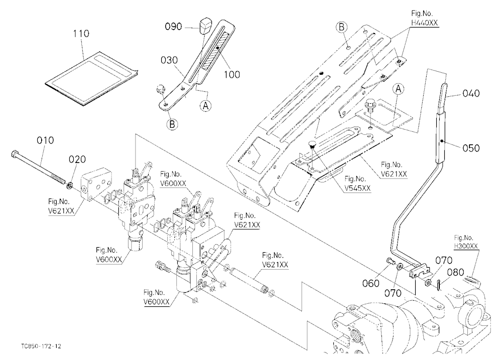 Auxiliary Control Valve Kit (Lever) (3Rd) (W/G No.