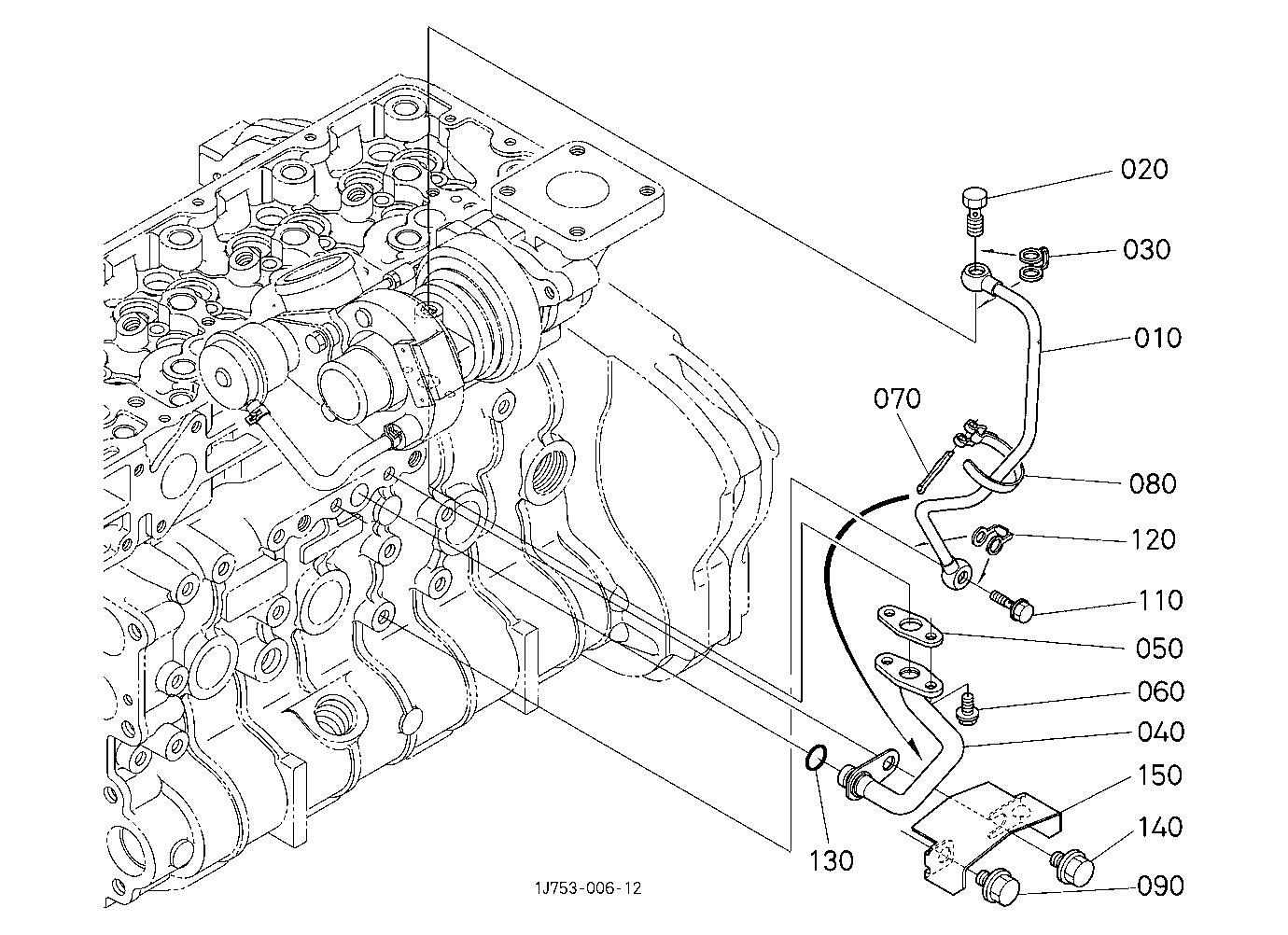 Oil Pipe (Turbo Charger) [New]