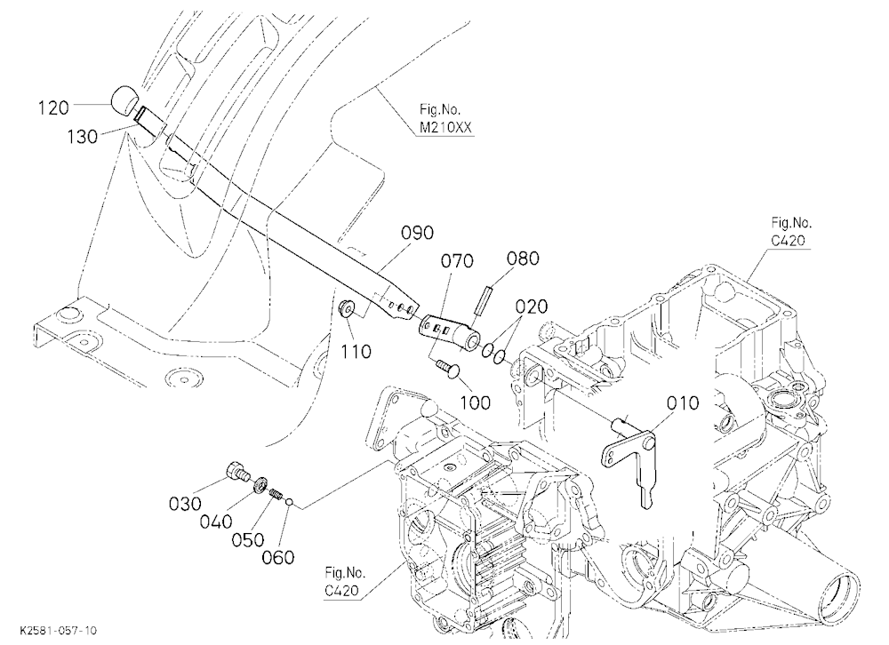 Front Wheel Drive Lever