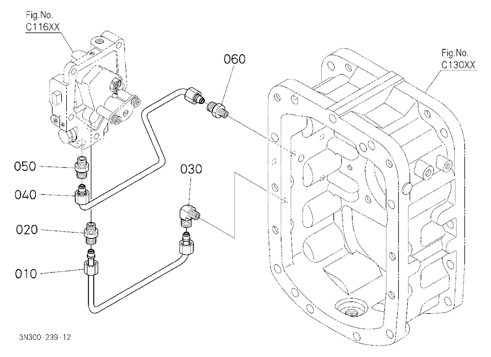 Hydraulic Oil Line (Dual Speed Valve)
