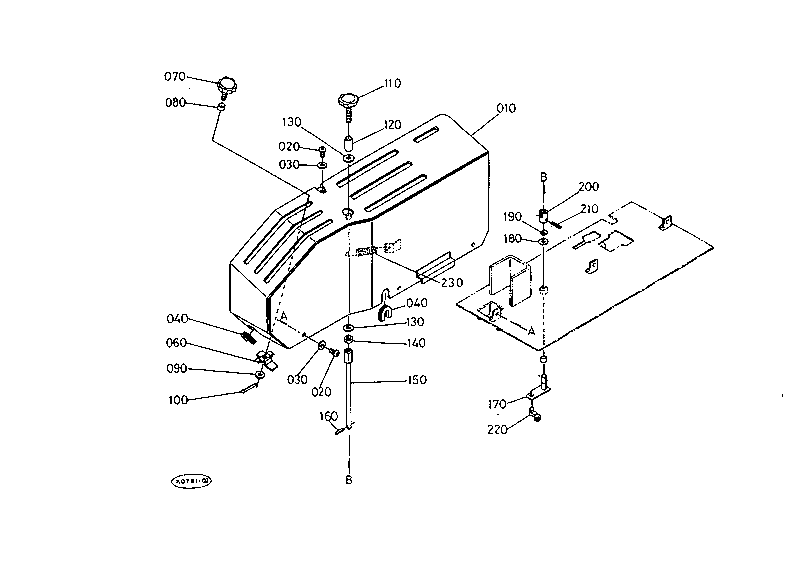 Hyd.Control Lever Guide With Cab