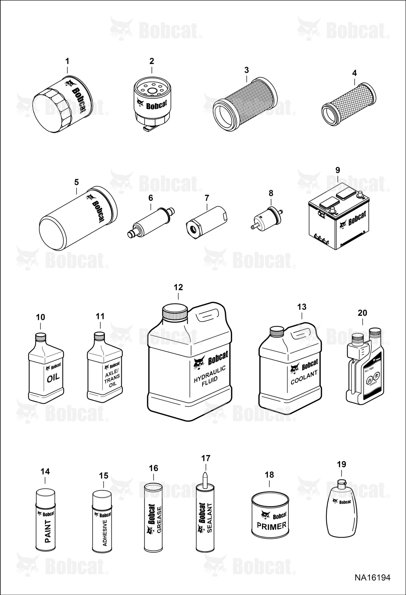 Maintenance Items (Service Parts)