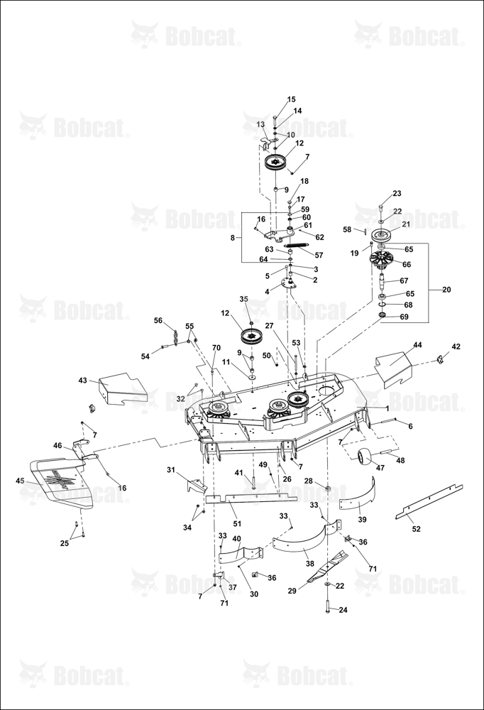 52" Side Discharge 942407J0800-942407J1180