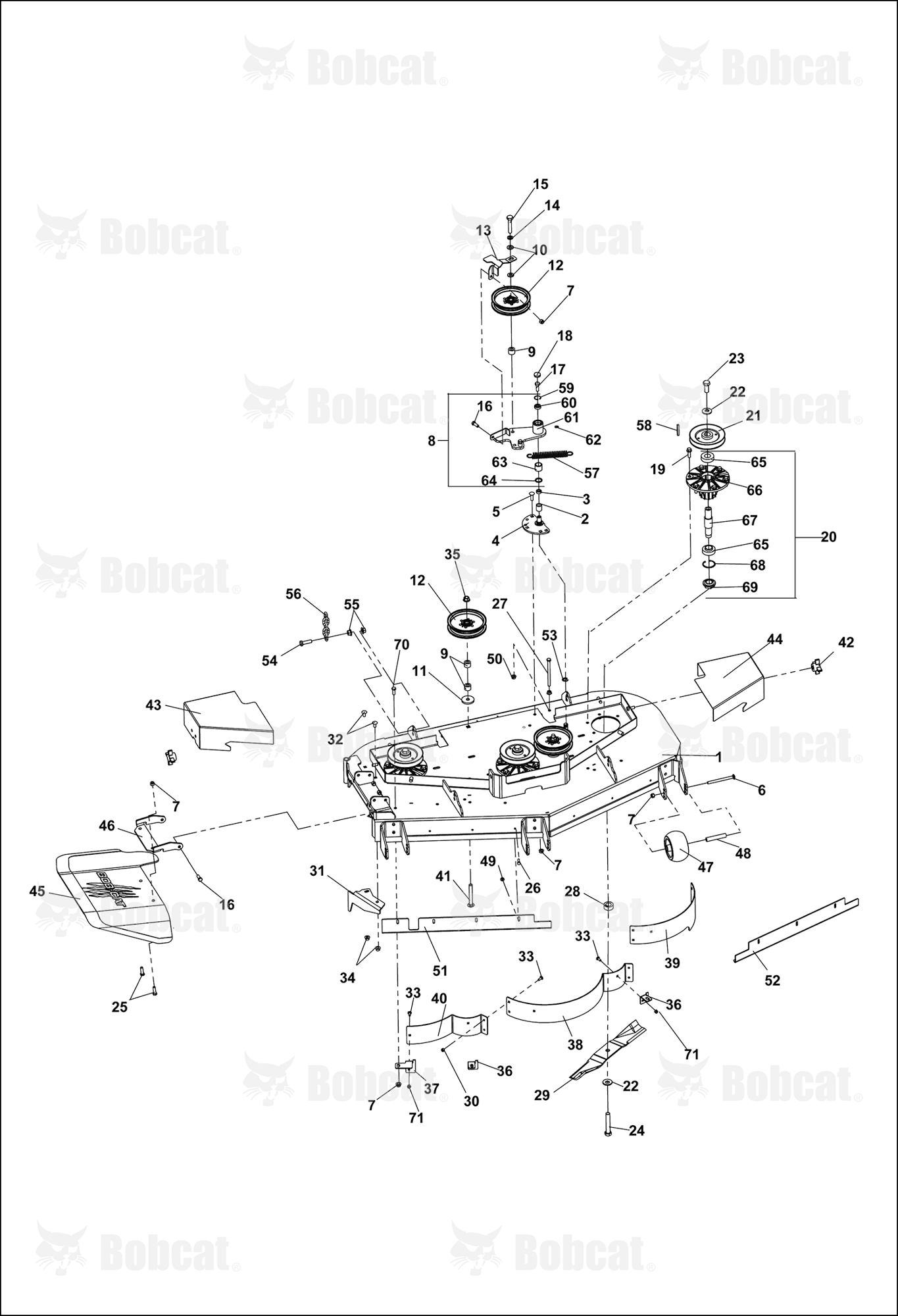 52" Side Discharge 942407J0800-942407J1180