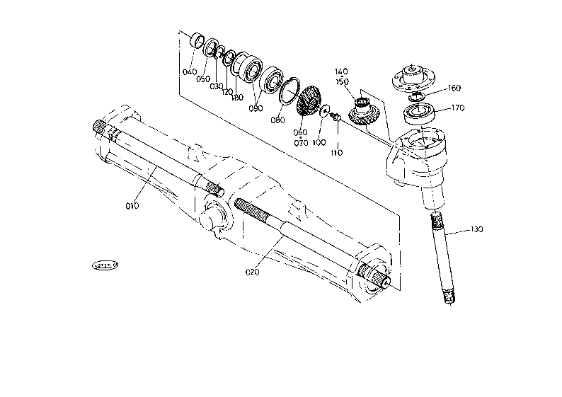 Differential Gear Shaft [New Type] [Except Mudder]