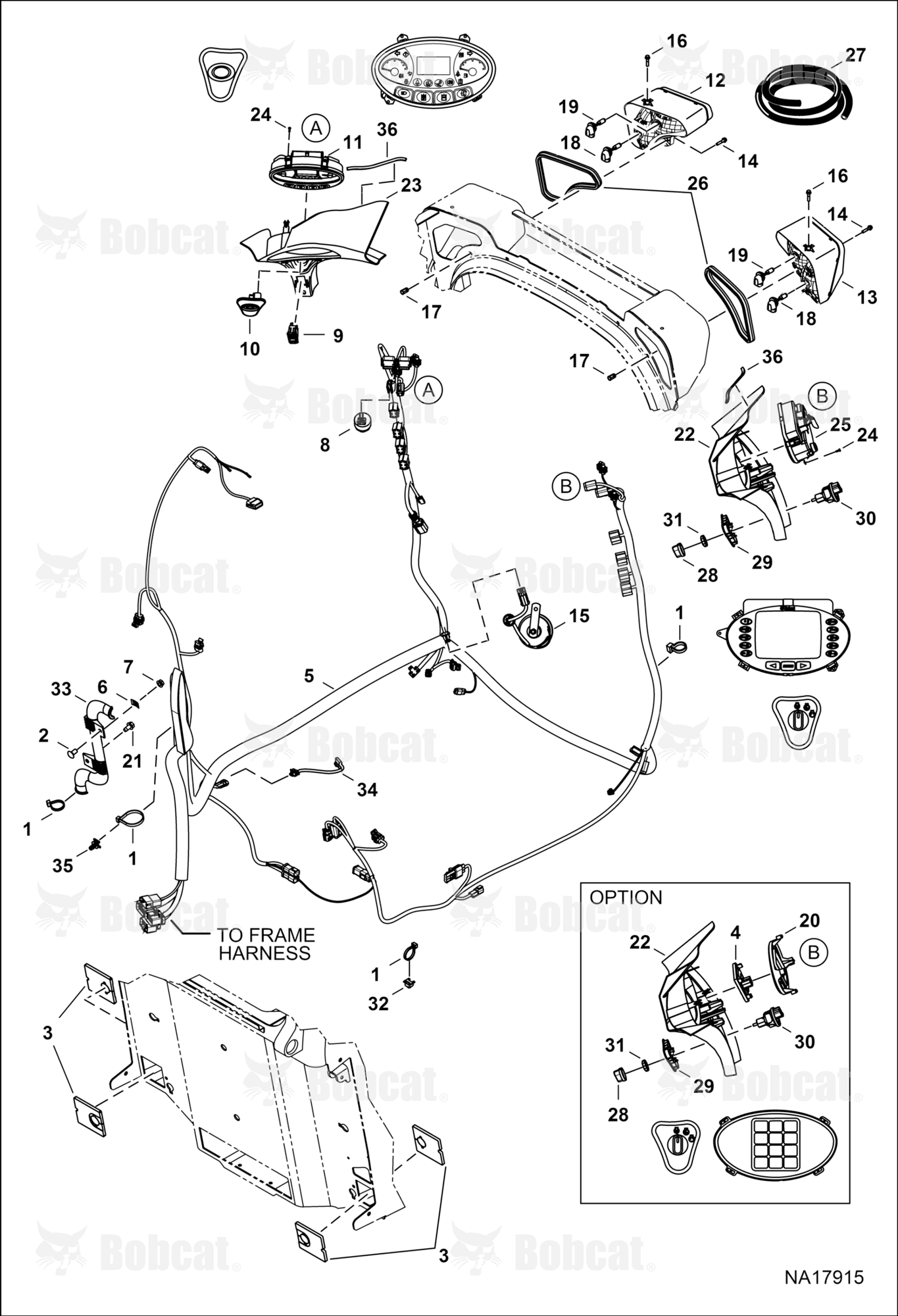 CAB Electrical Circuitry (Deluxe) (Telematic Connection)  AZN812797 & Above