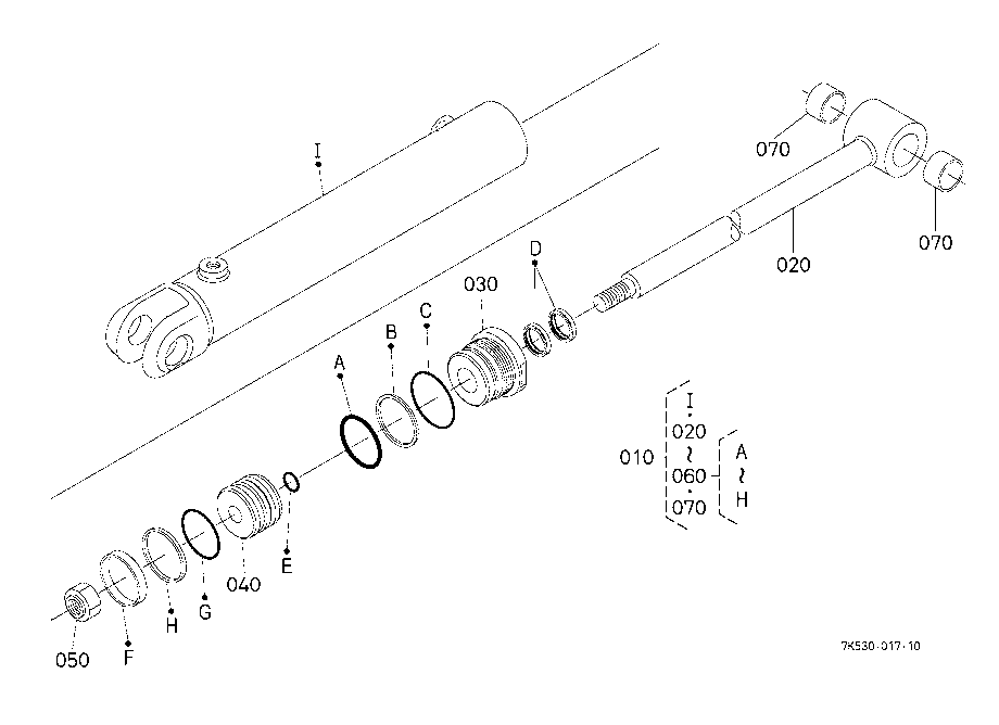 Dipper Cylinder [Component Parts]