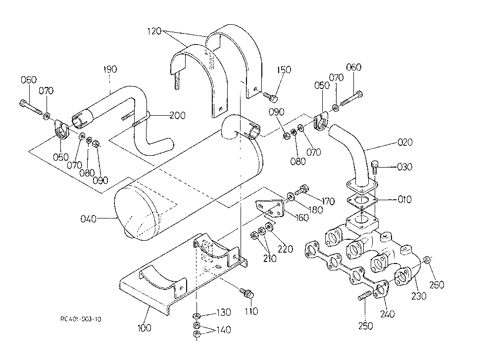 Muffler,Exhaust Manifold