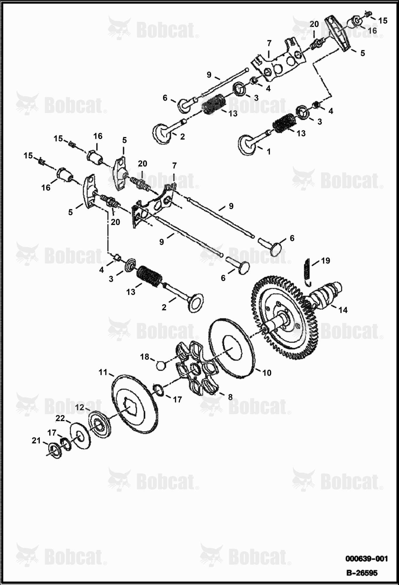 Valves and Camshaft (KAWASAKI ENGINE)