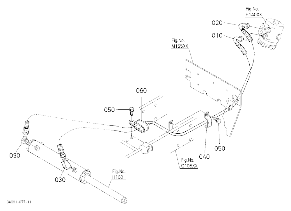 Steering Hose (Delivery) [Rops Type]