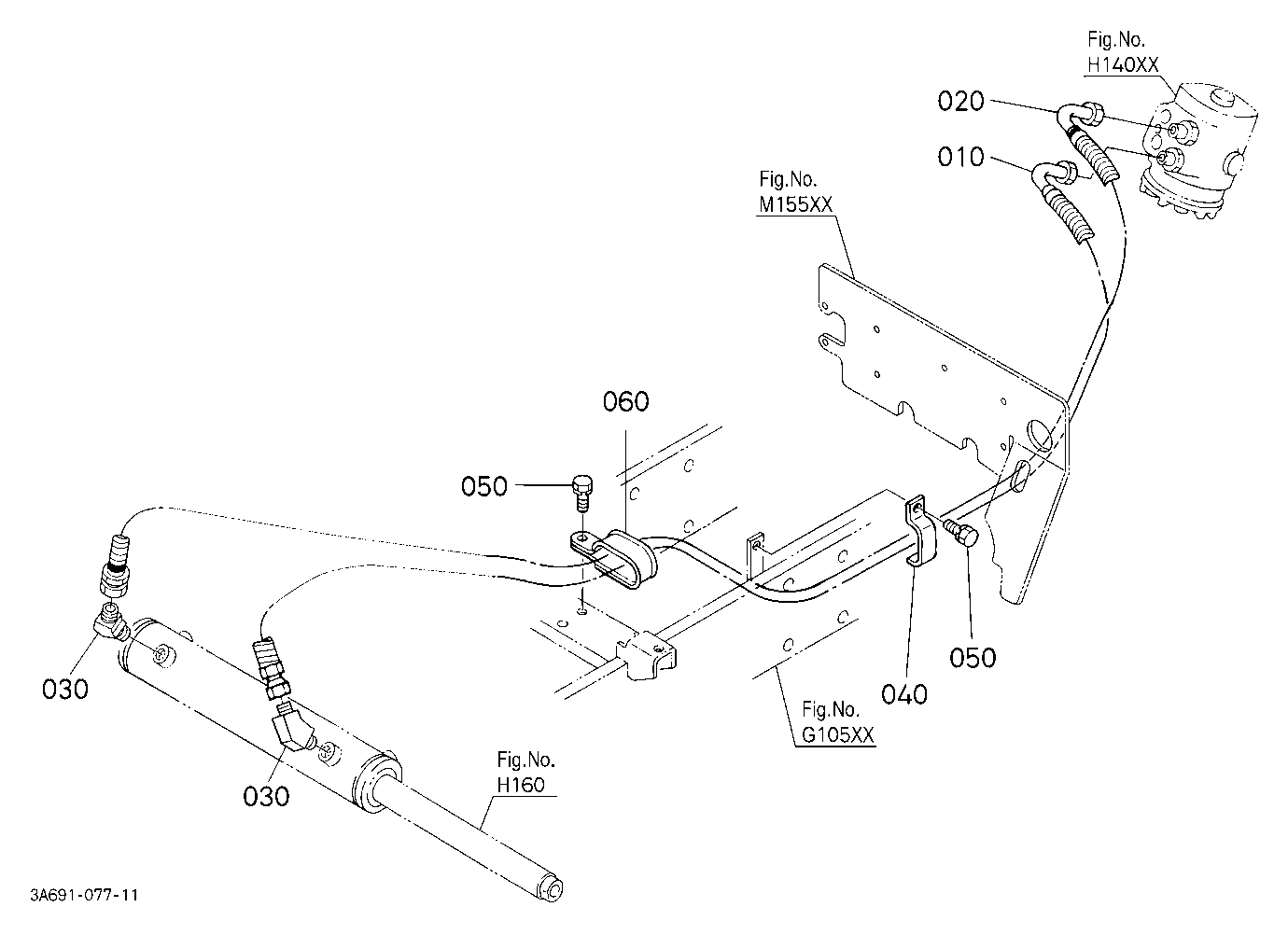 Steering Hose (Delivery) [Rops Type]