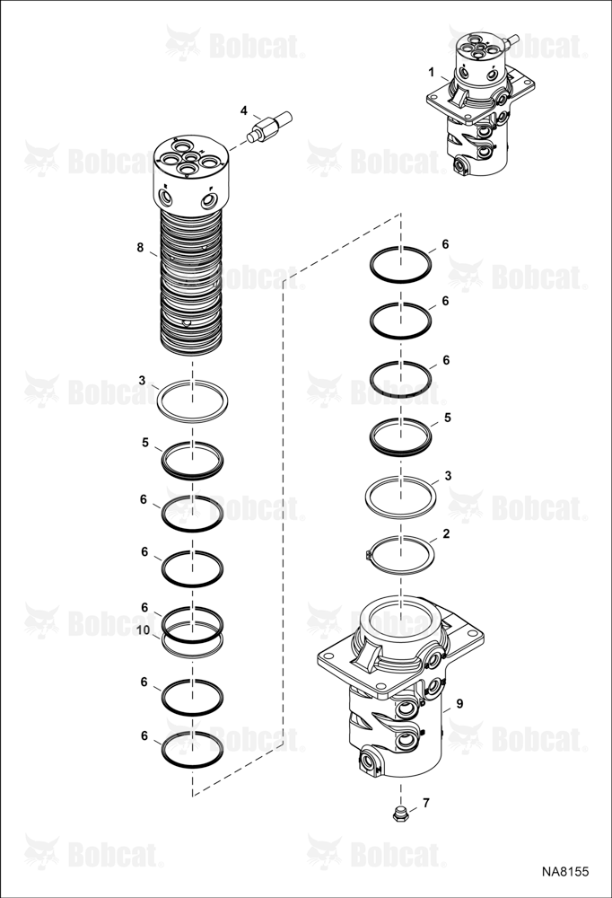 Swivel ASSY (W/O Angle Blade) AUYJ11001 - AUYJ11882
