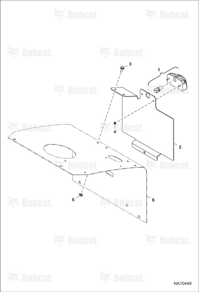 License Plate Holder (W/O Rear Hydraulic Hook)