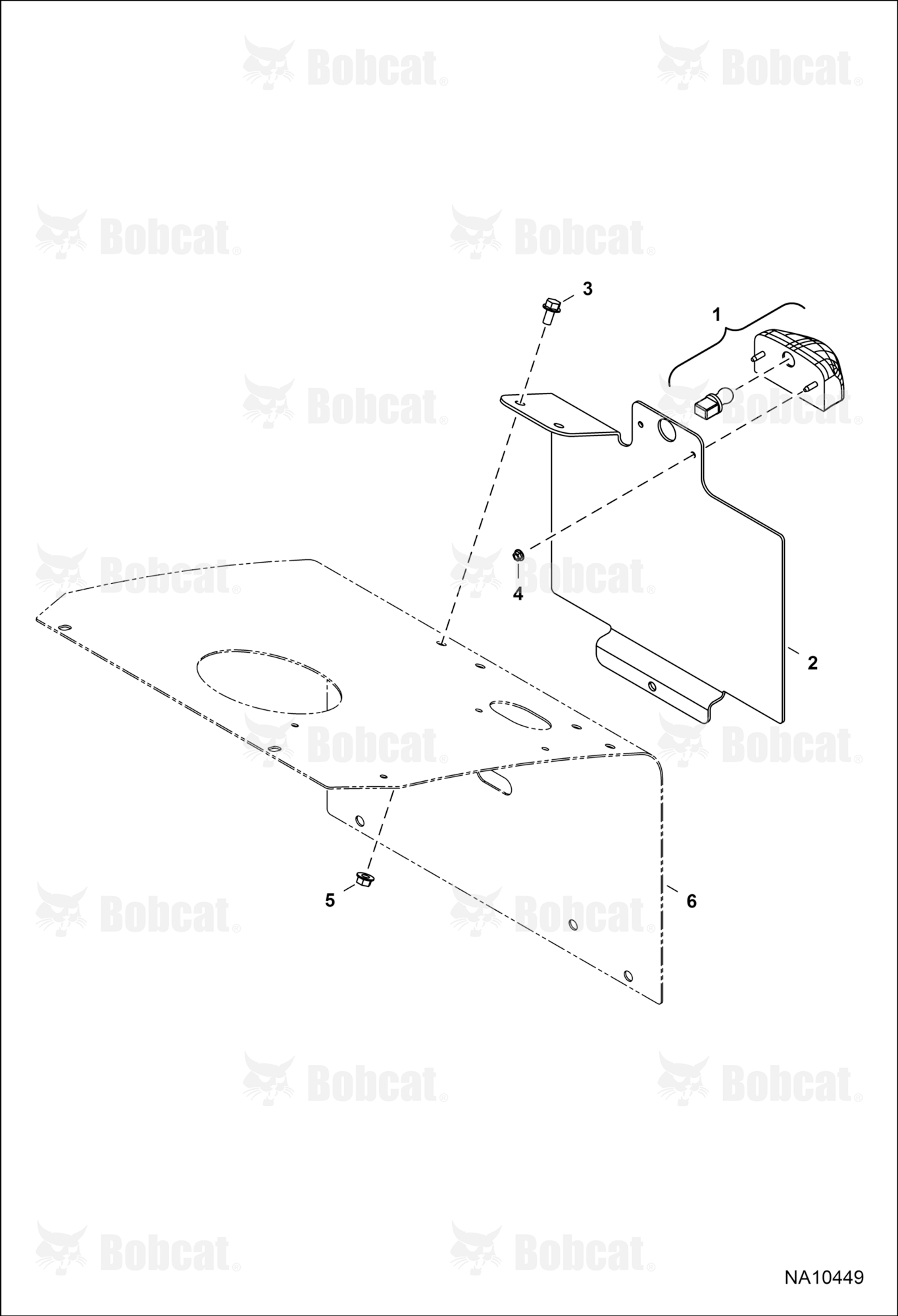 License Plate Holder (Rear) (W/O Rear Hydraulic Hook)