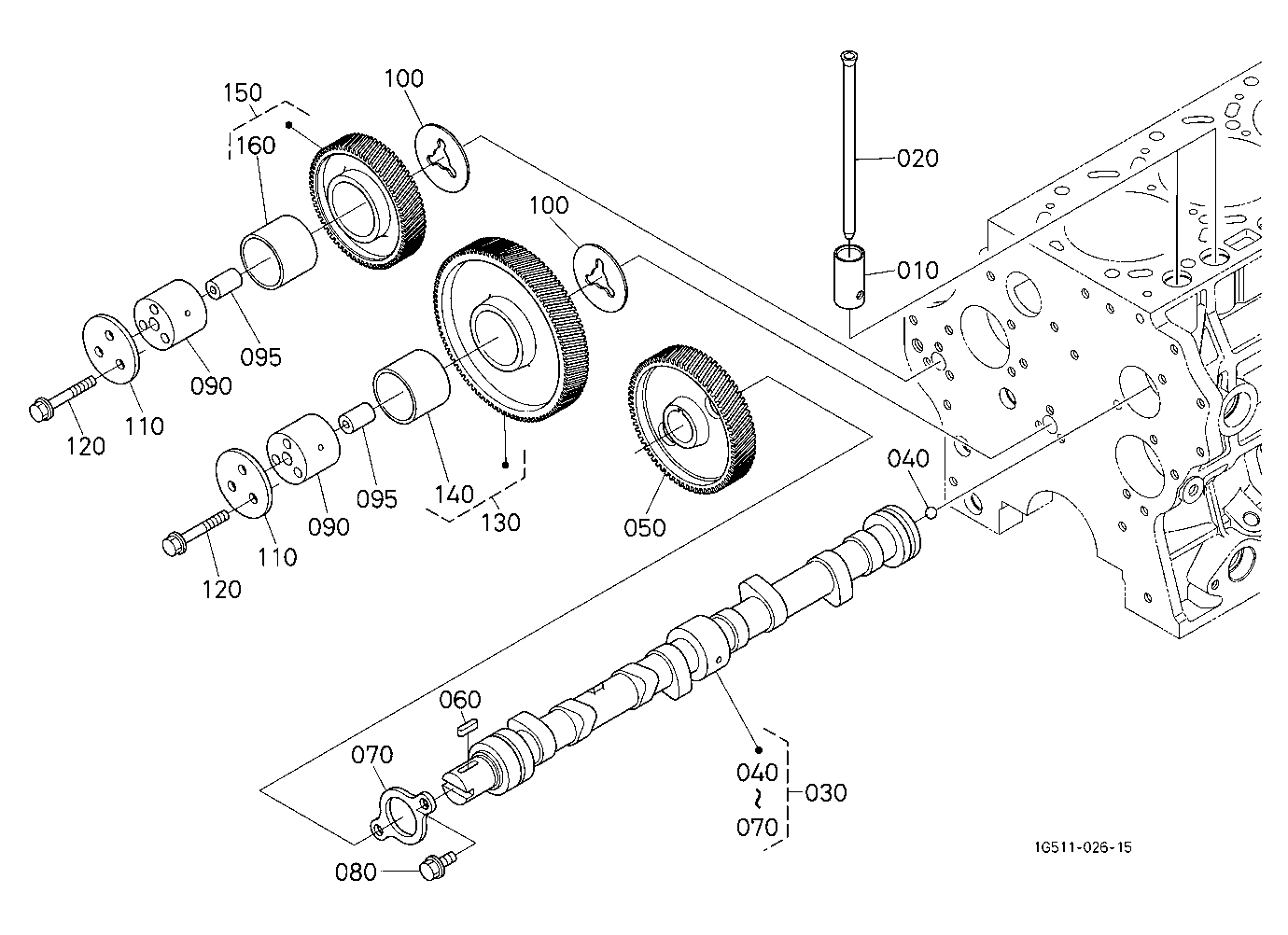 Camshaft And Idle Gear Shaft [Old]