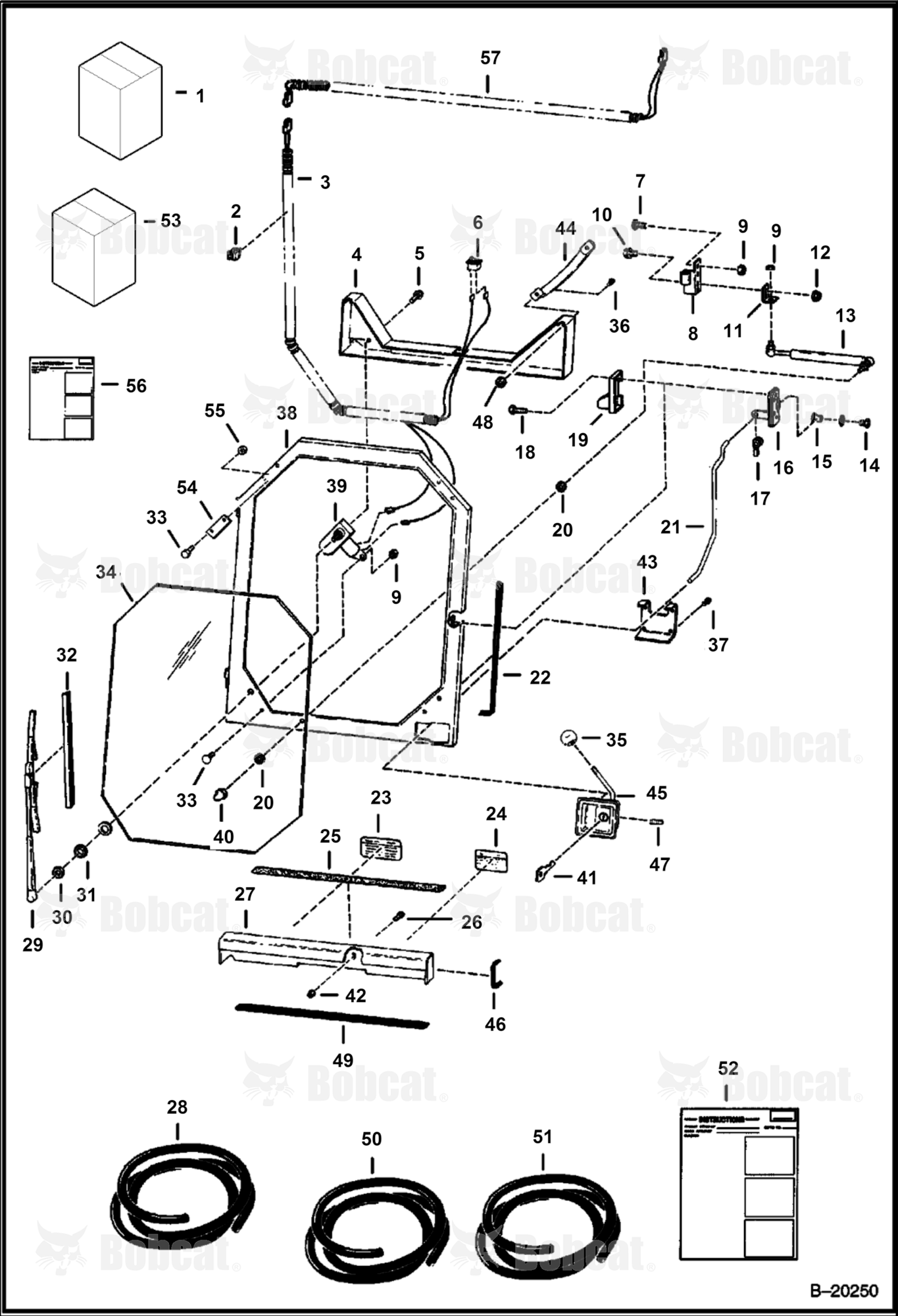CAB Door (R.H. Hinged)