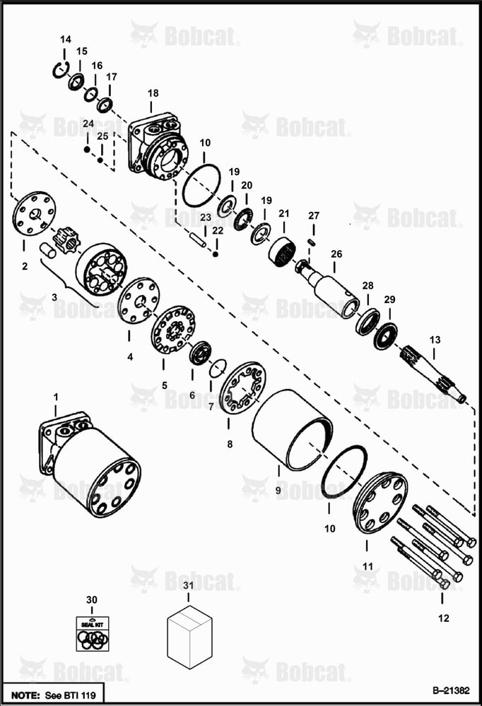 Hydrostatic Motor (MAE 24012, Mae 24021 & Mae 24024) 499411001 - 499413999