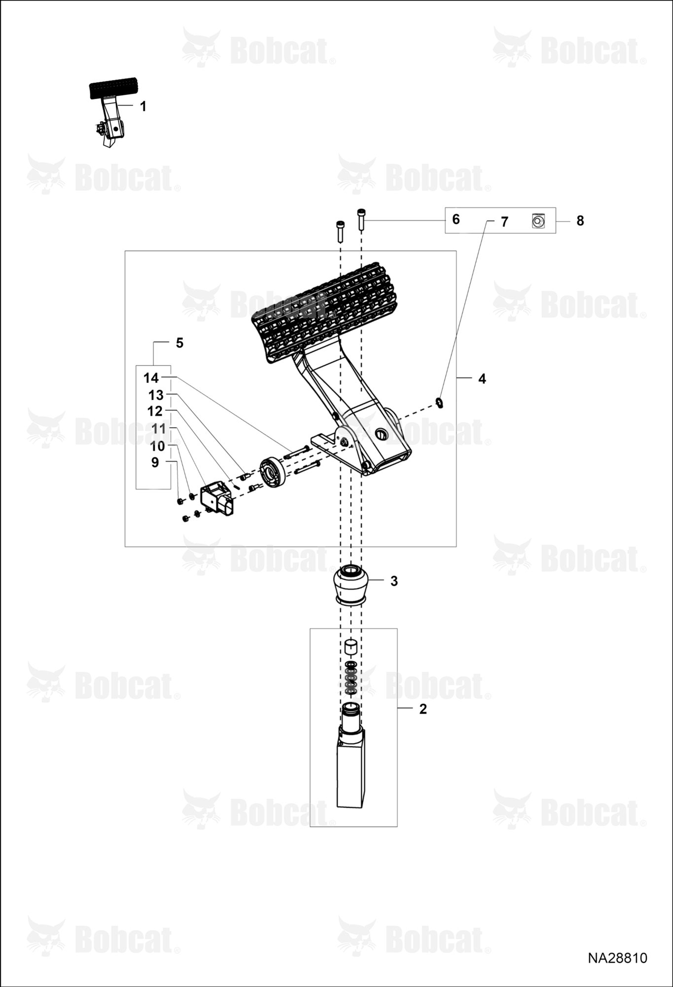 Pedal Service Brake 50B