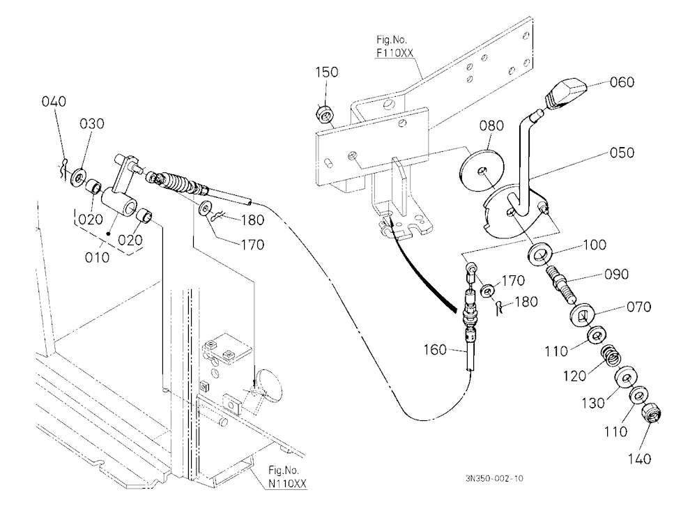 Hand Accelerator Lever [Wider Cab Type]