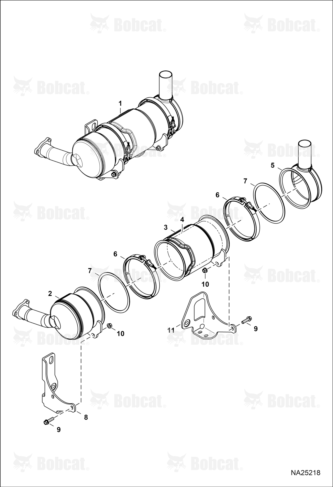 Muffler DOC Assembly  B35C12167 & Above