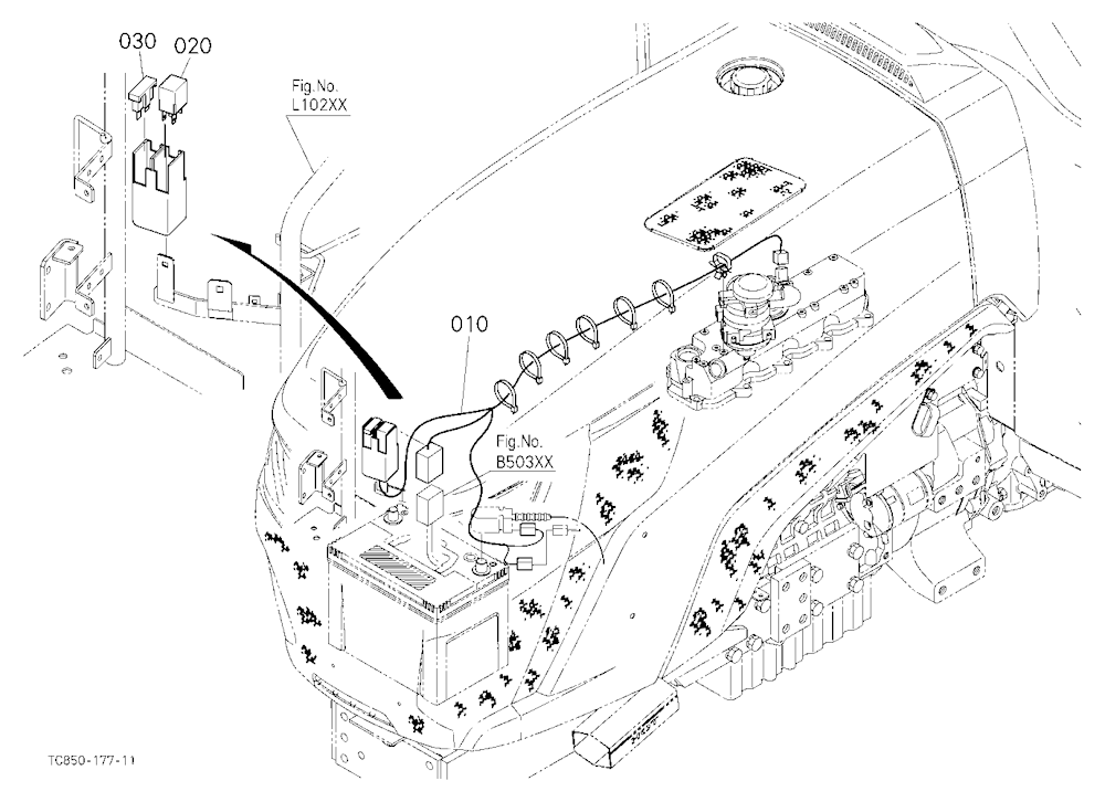 Heater Kit (Electrical Wiring/Relay) (W/G No.Mx681