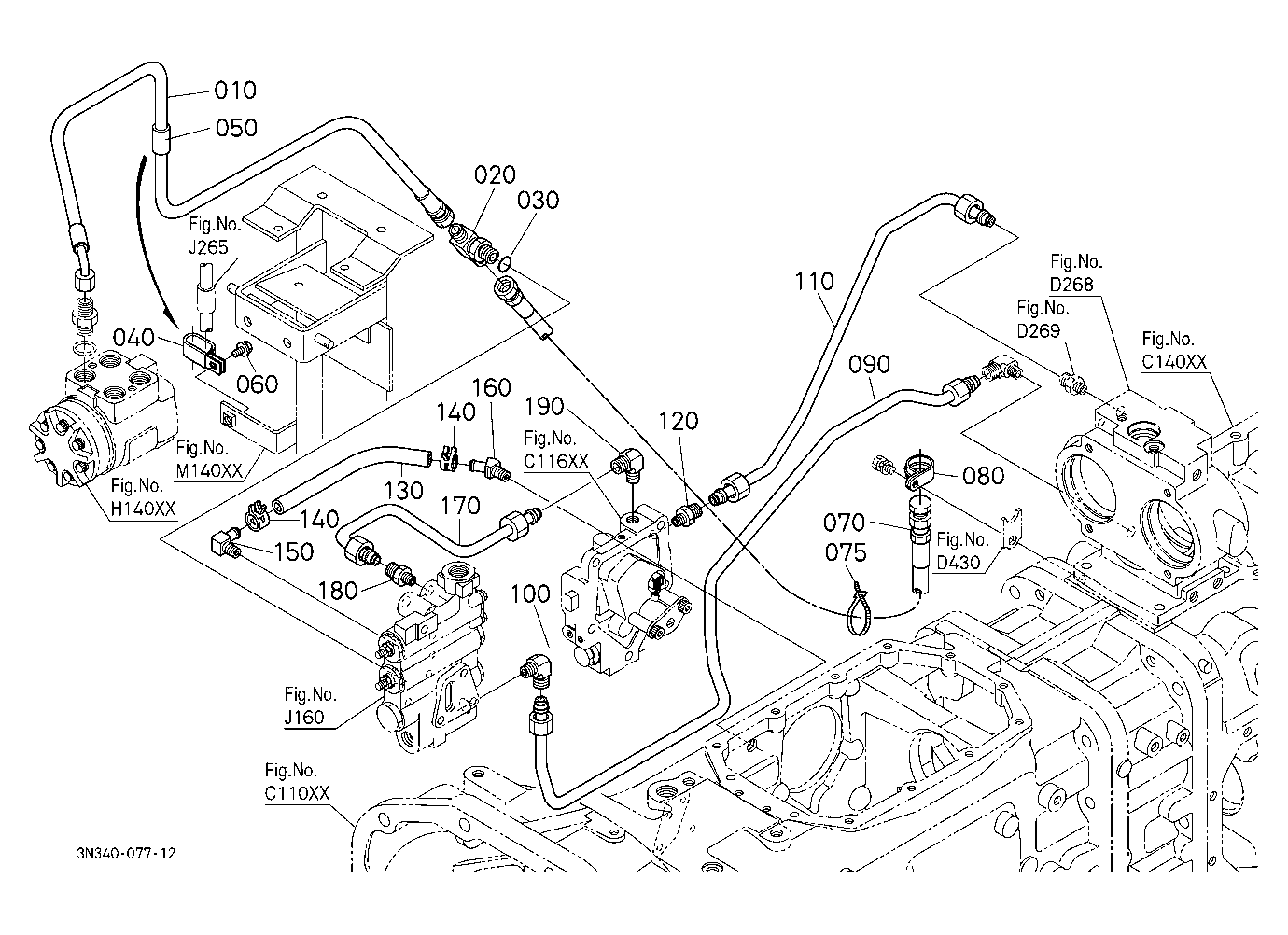 Hydraulic Oil Line (Steering/Pto) [Dual Speed Type