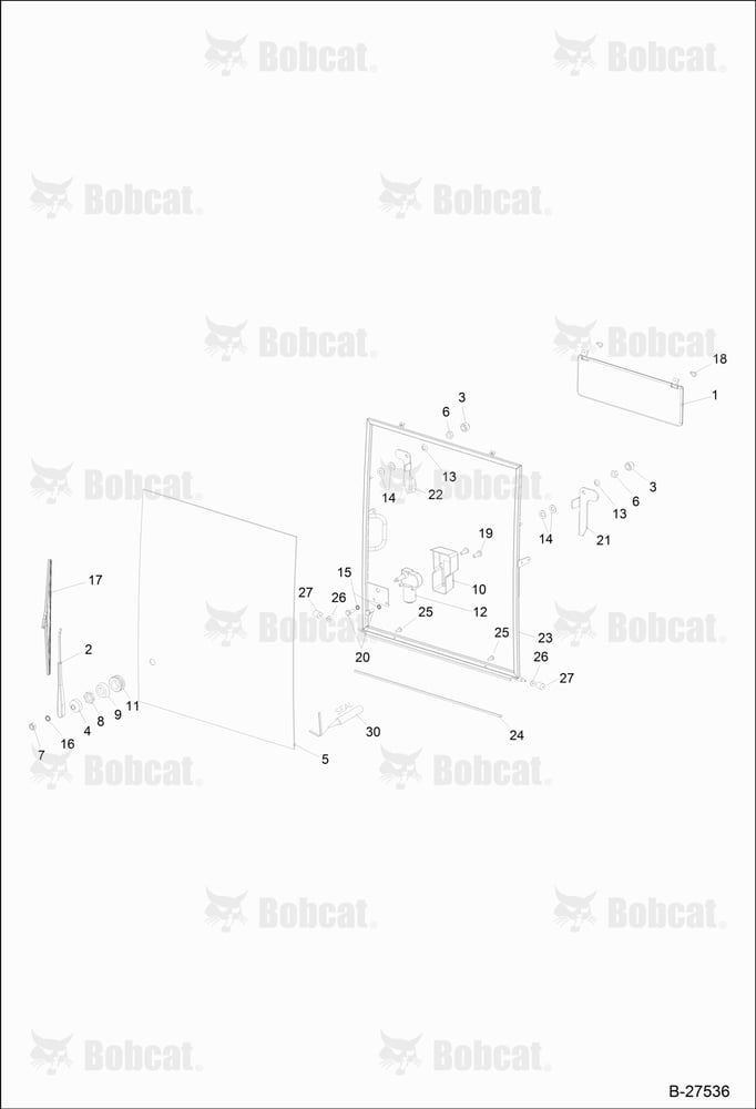 OPERATOR'S CAB (Roller Pane) CAB S/N 202.041.720 & Below