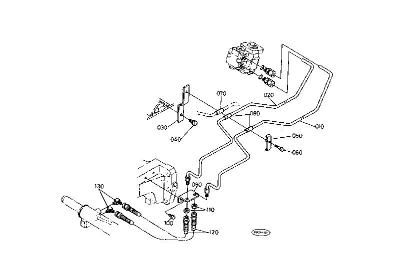 Power Steering Oil Pipe 1 [Old Type]