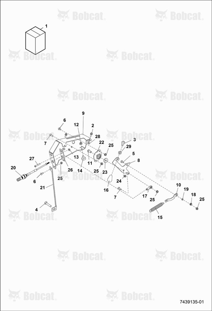 Operator Control Discharge Chute Kit (Upper Assembly) (Controls)
