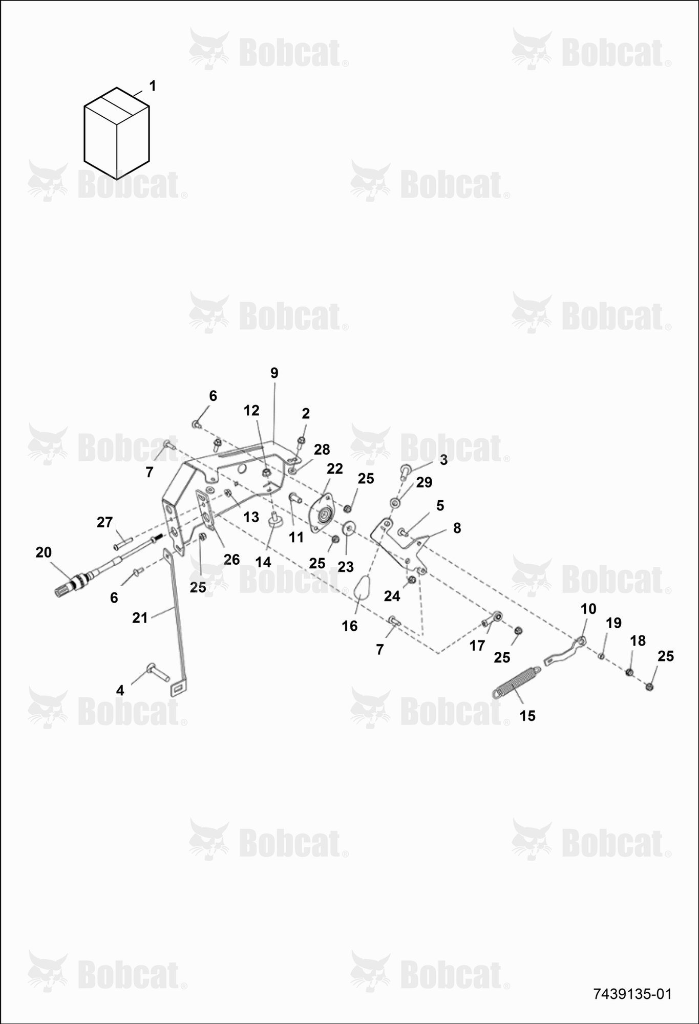 Operator Control Discharge Chute Kit (Upper Assembly) (Controls)