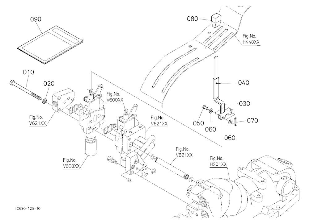 Auxiliary Control Valve Lever (2Nd) (W/G No.L8562A