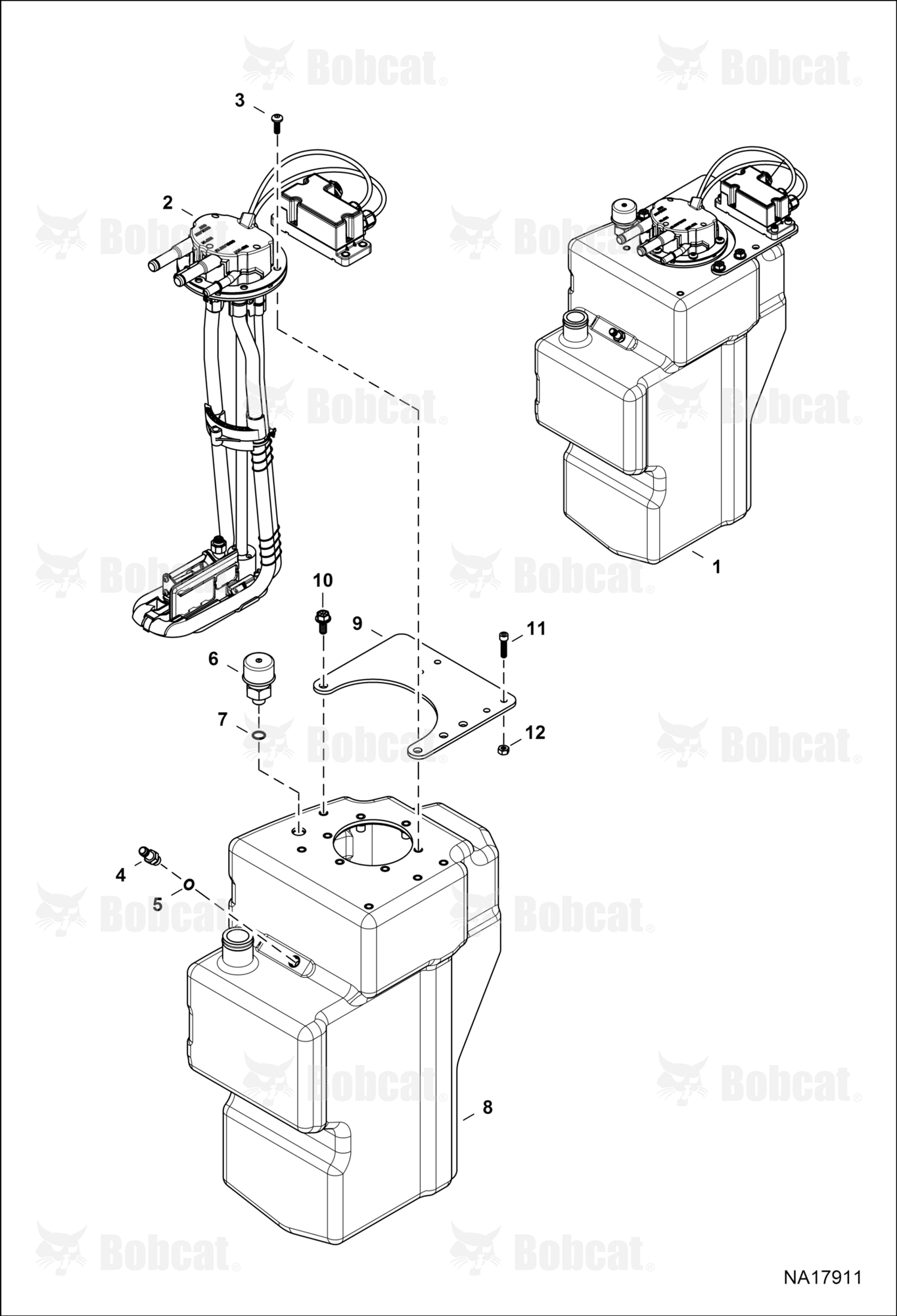 Engine & Attaching Parts (SCR System) (Tank)  B41416028 & Above, B41616002 & Above