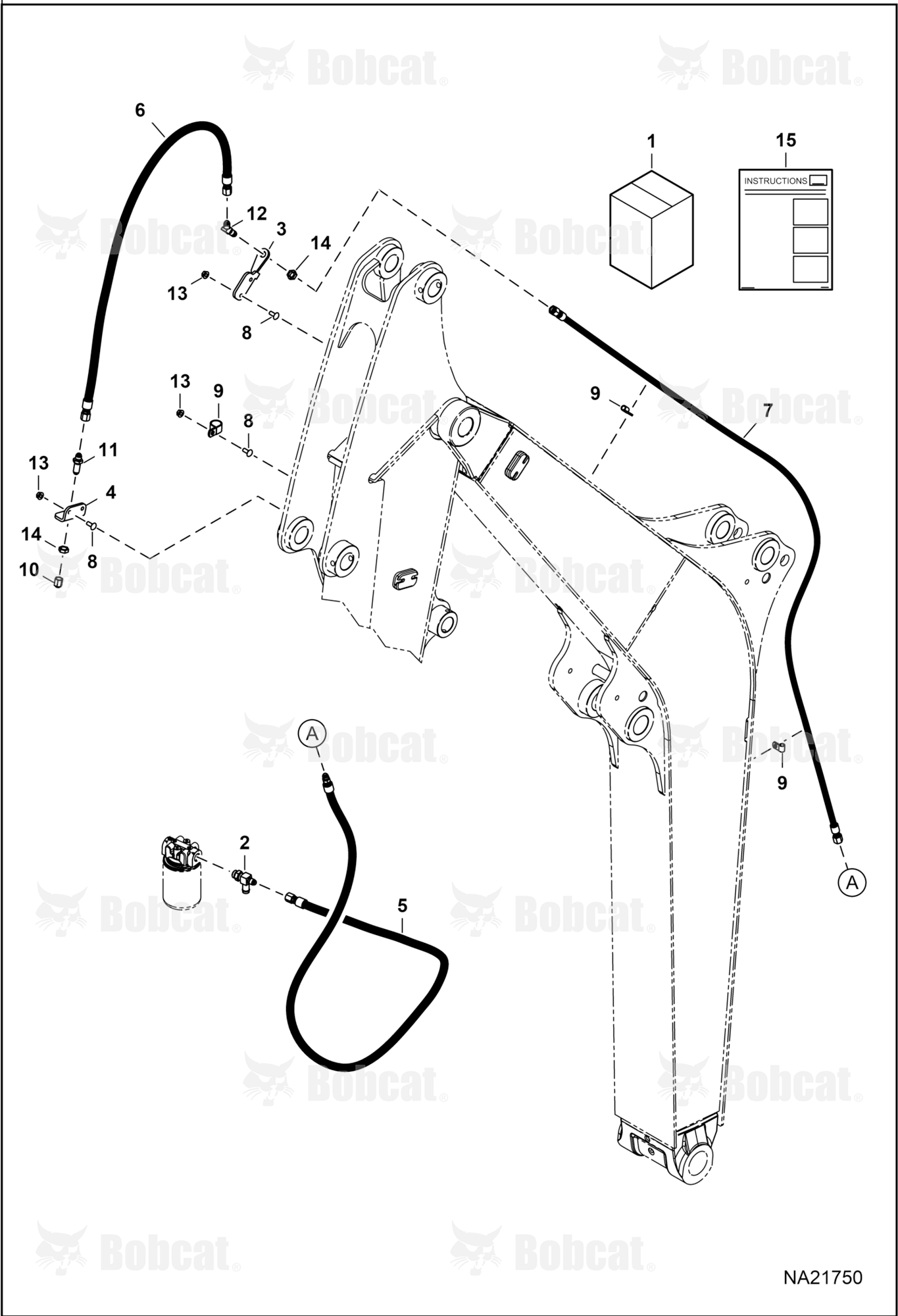 Case Drain Kit (W/O 2nd Auxiliary)