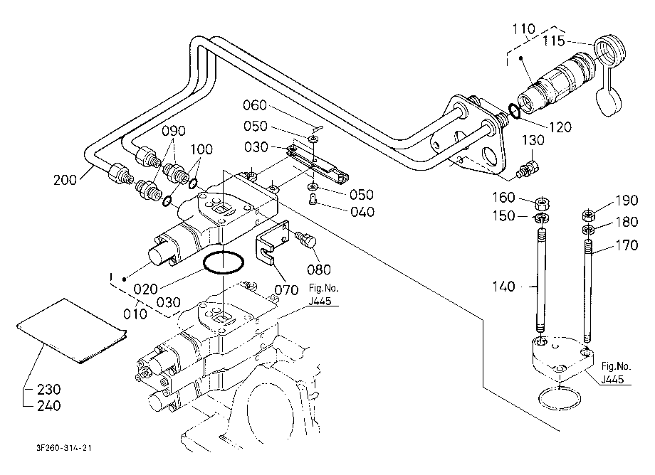 Auxiliary Control Valve Kit (Fd)(4Th) [Option]