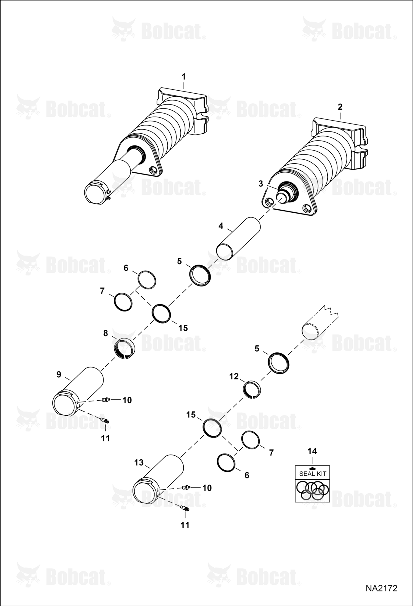 Track Tensioner  AG3G12398 - AG3G14531, AHHC12436 - AHHC13556