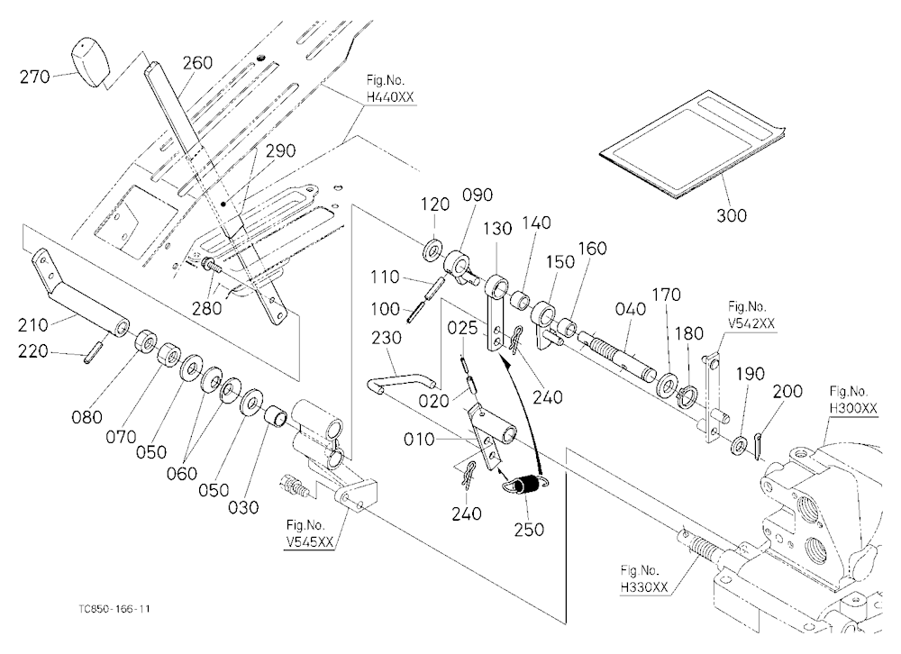 Position Control Lever (With Draft) (W/G No.Mx6894
