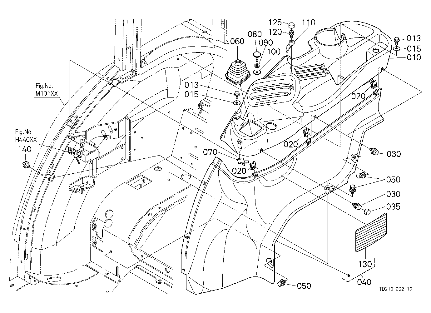 Hydraulic Control Lever Guide [A]