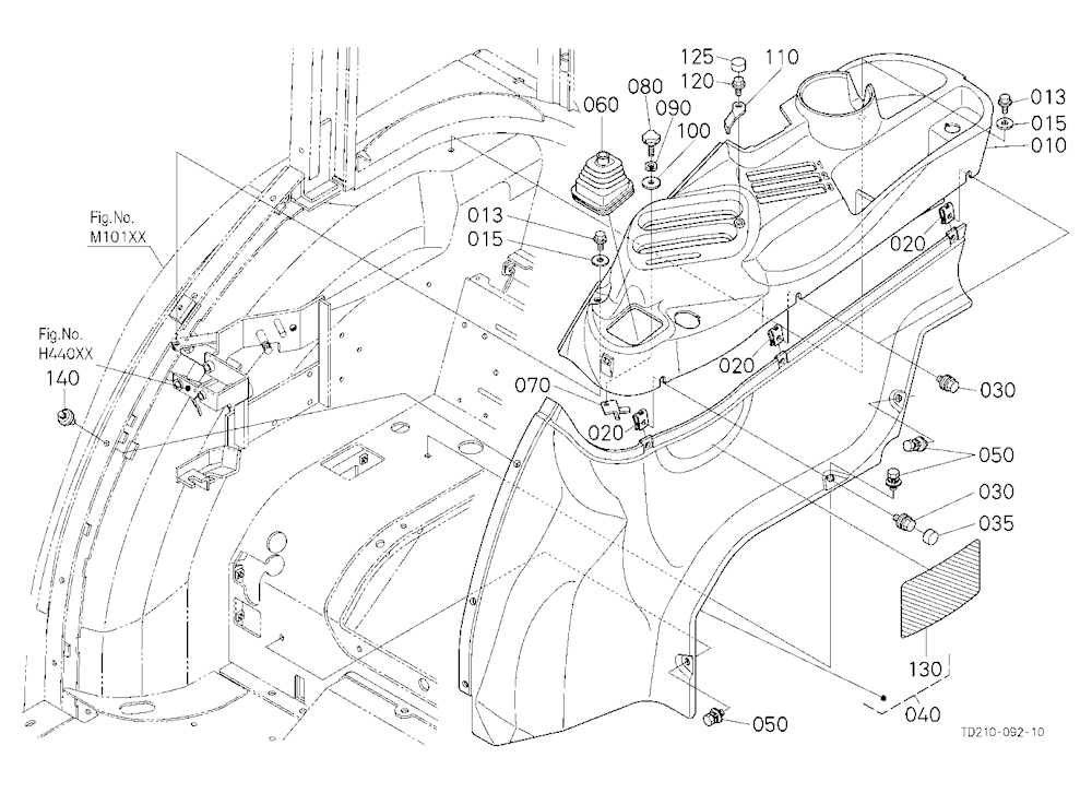 Hydraulic Control Lever Guide [A]
