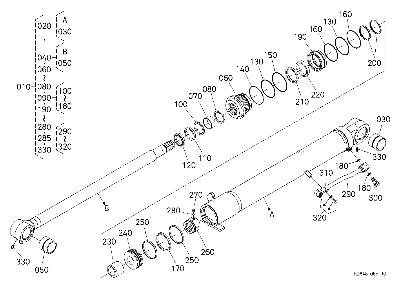 Boom Cylinder [Component Parts]