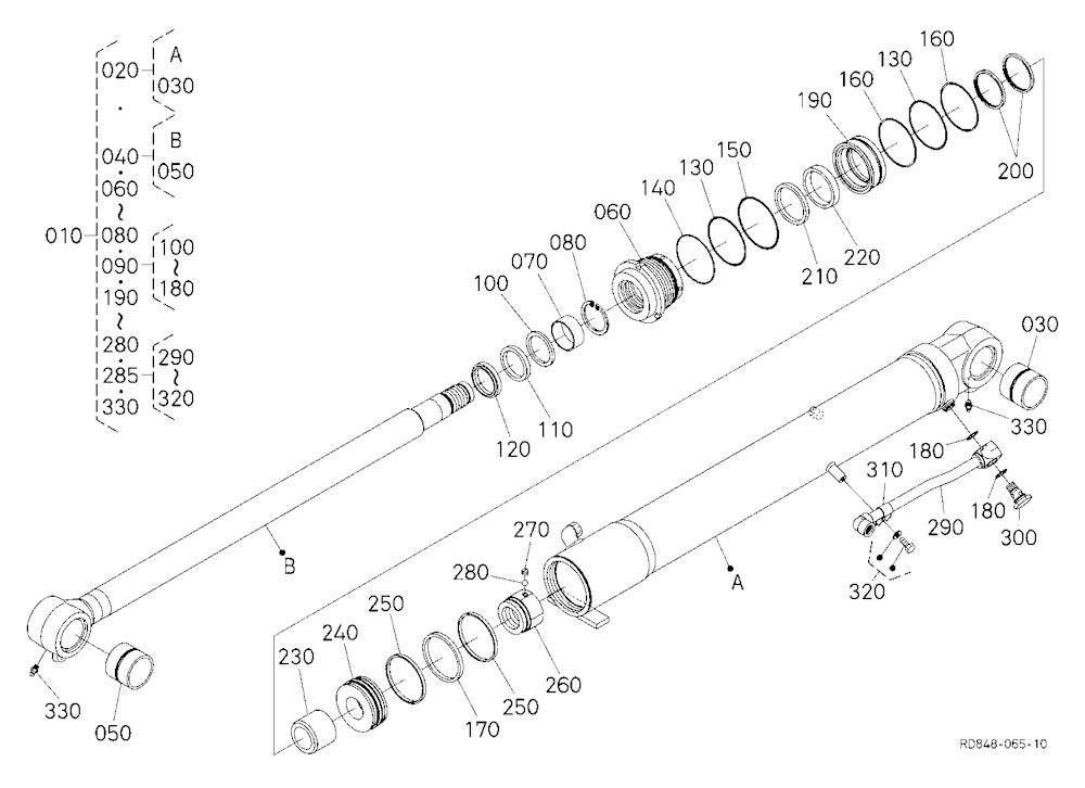 Boom Cylinder [Component Parts]