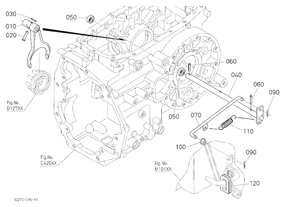 Rear Differential Lock Shift Fork