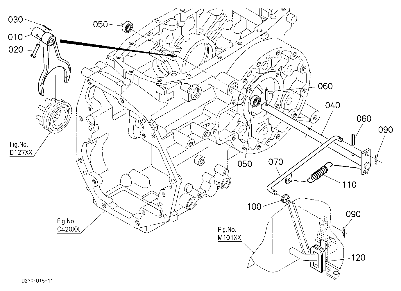 Rear Differential Lock Shift Fork