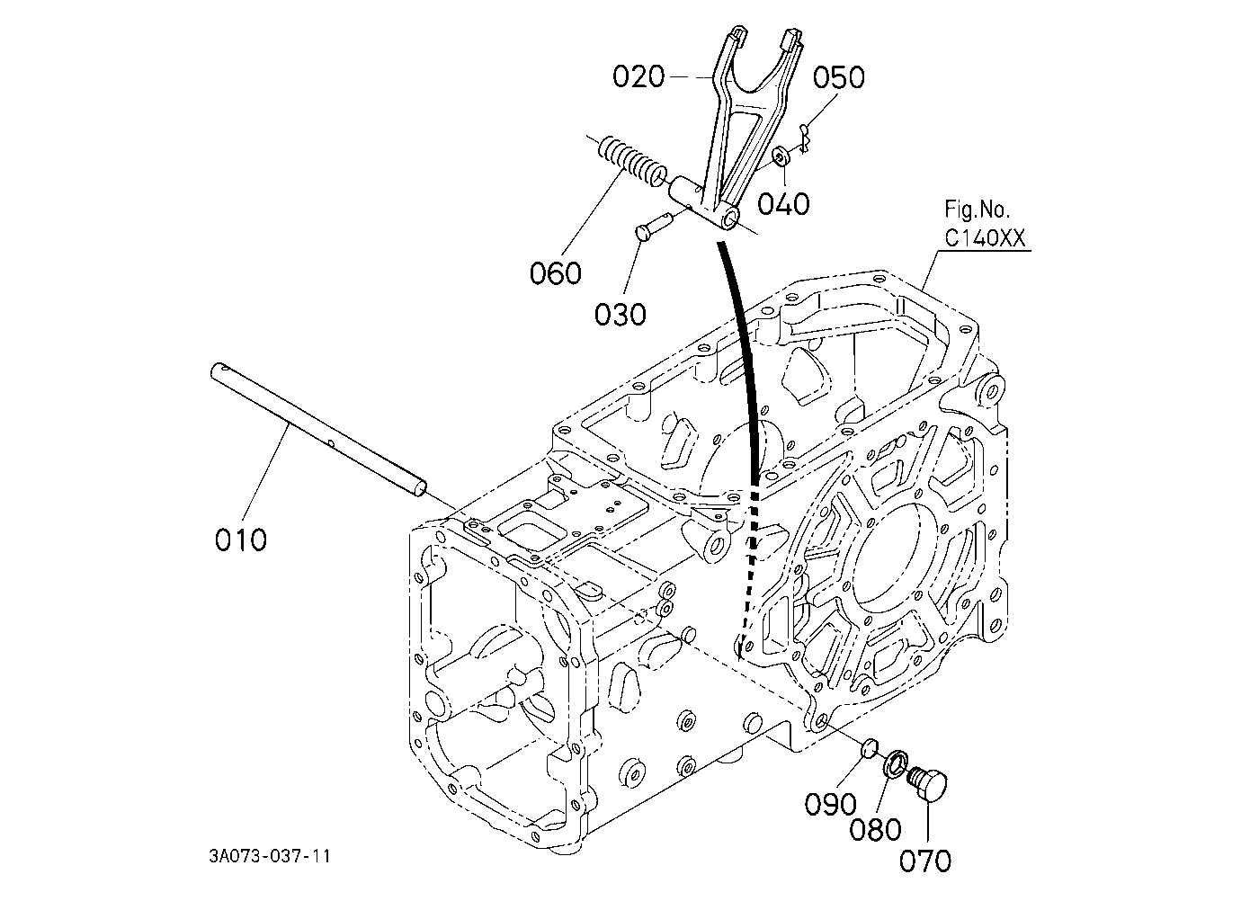 Rear Differential Lock Shift Fork