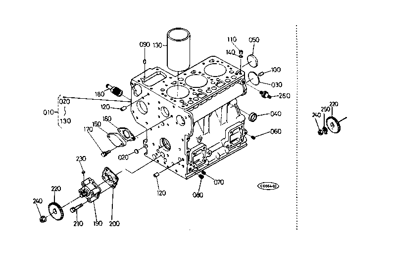 Crankcase [D950-Bh-1(-Sw)]