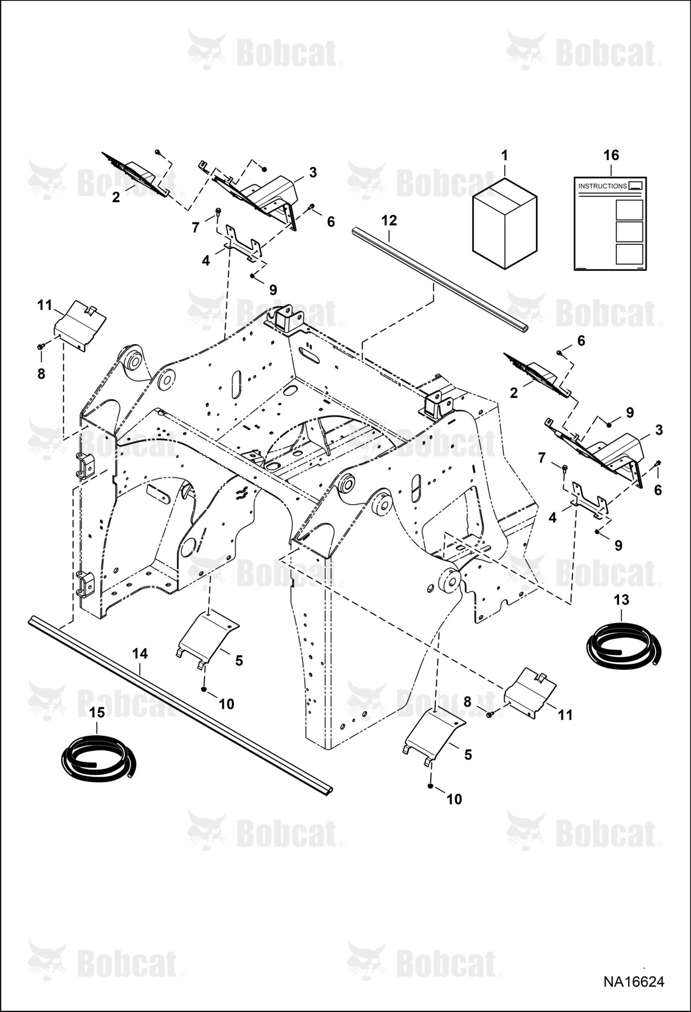 Engine Compartment Debris Kit (Flat Upright Weld)