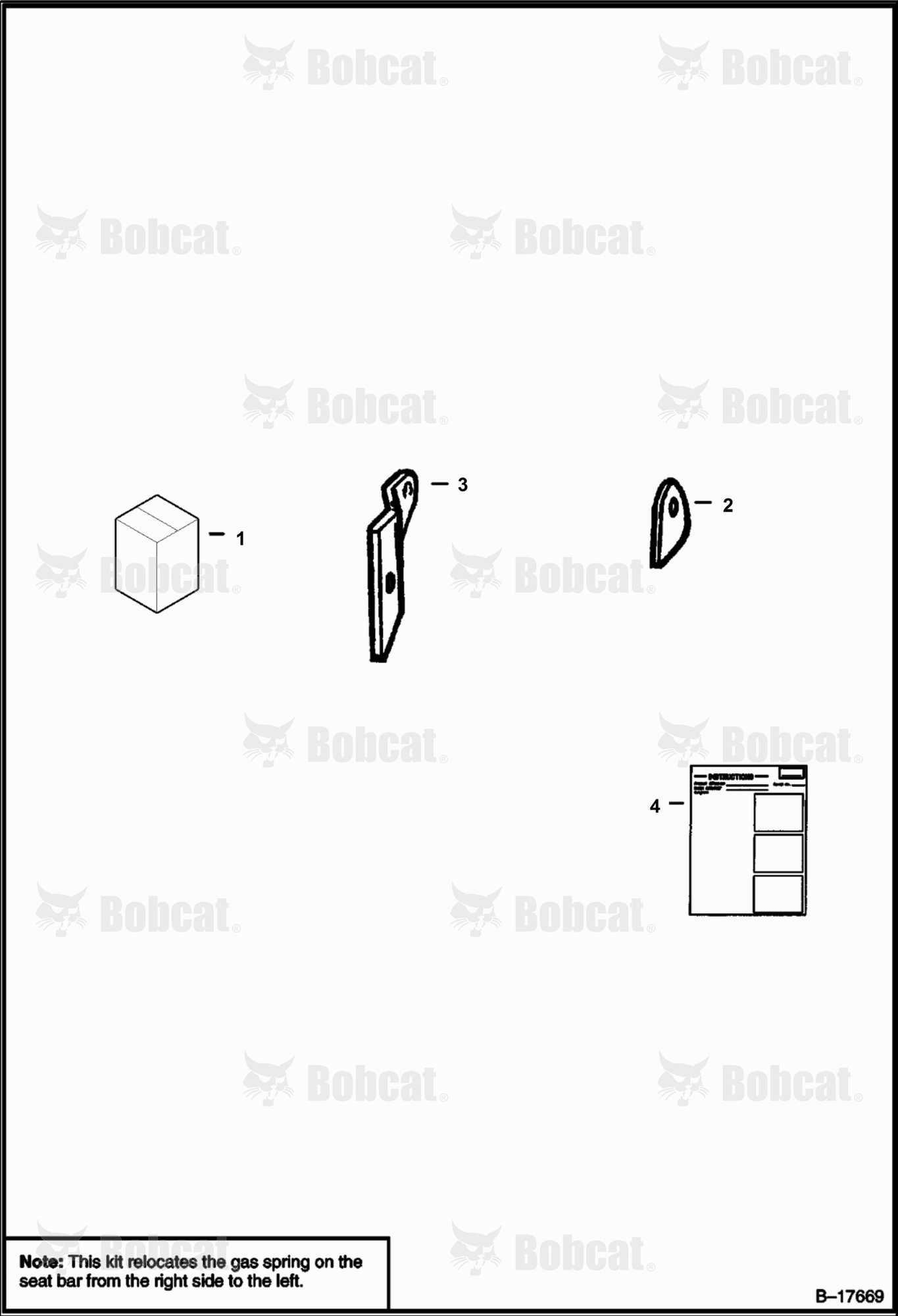 Seat Bar (Cylinder Relocation Kit)