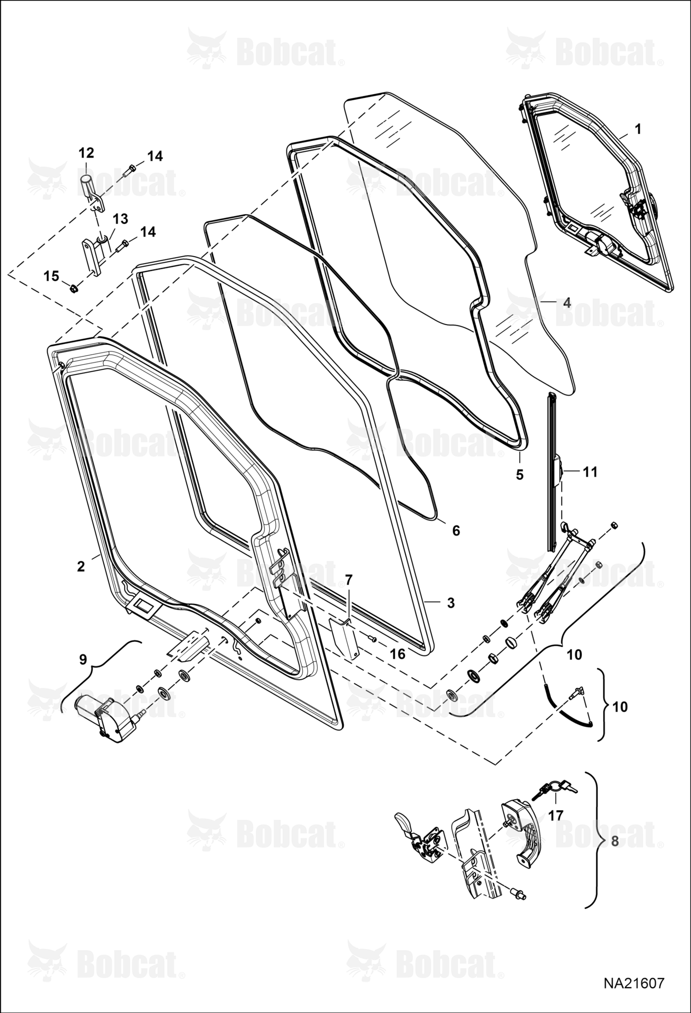 CAB Door (Door Panel Assembly) (Window 788,2mm x 590,4mm)
